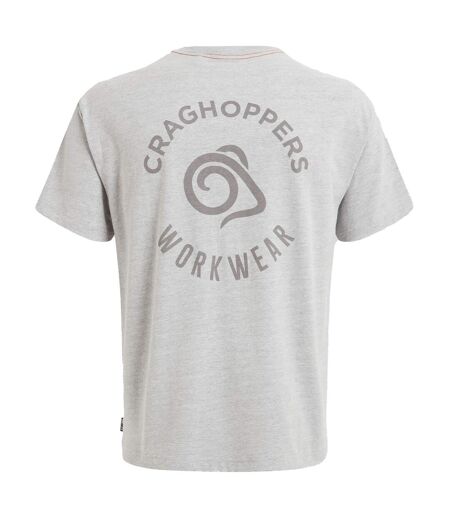 T-shirt wakefield workwear homme gris clair chiné Craghoppers