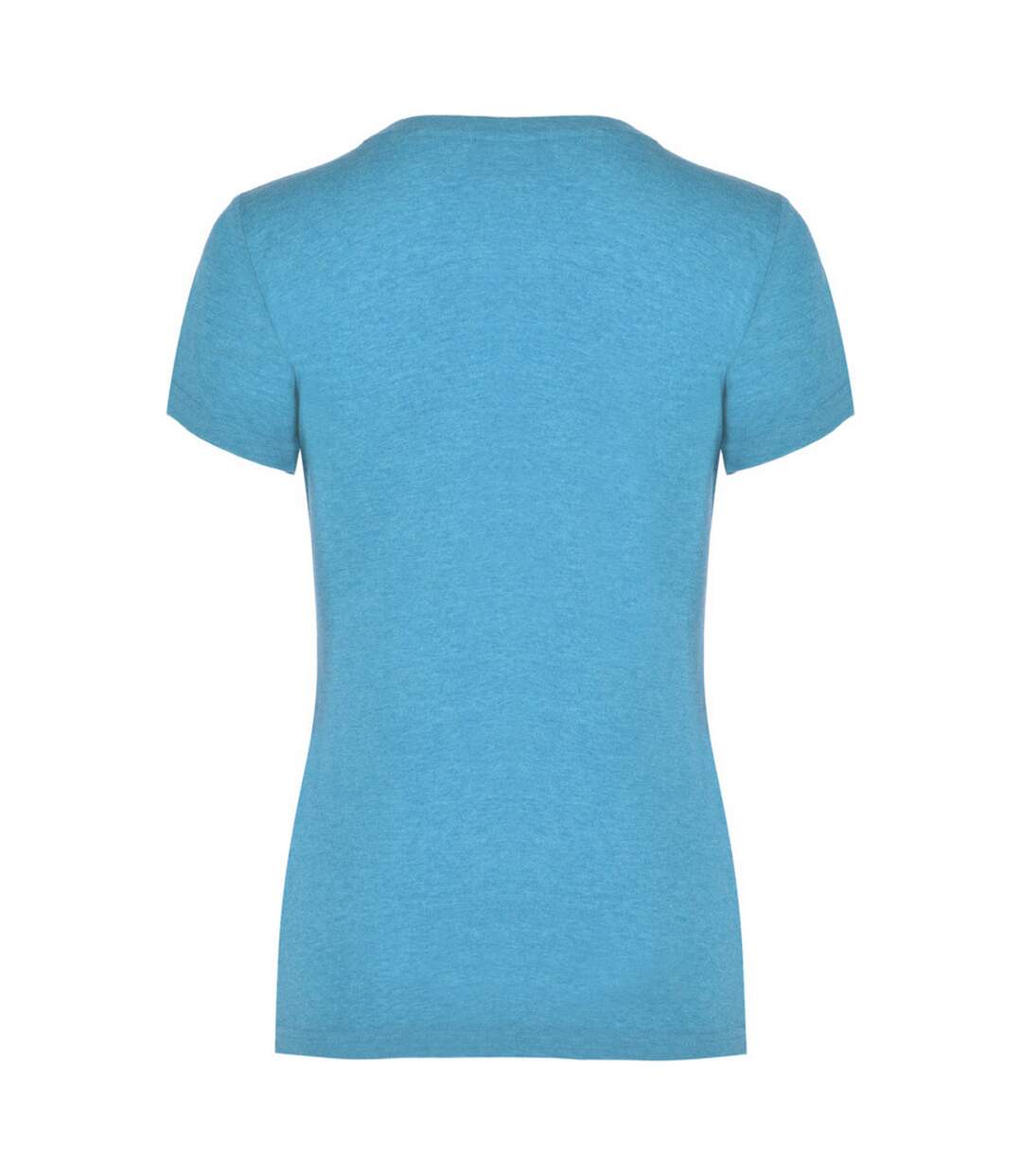Womens/ladies fox heather short-sleeved t-shirt turquoise Roly-2