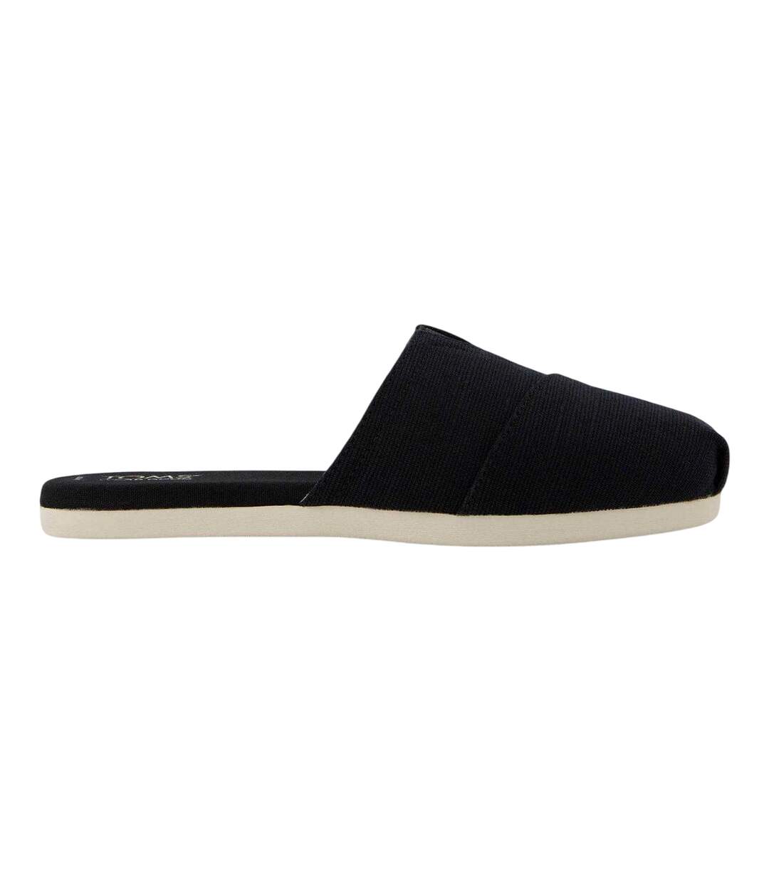 Womens/ladies Alpargata Mules Black Toms-1