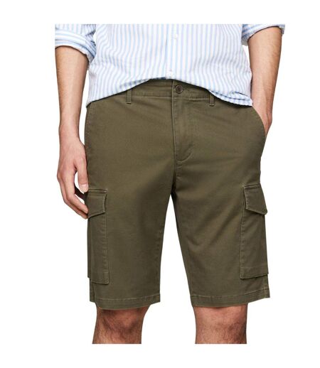 Short À Poches Homme Vert Militaire Tommy Hilfiger