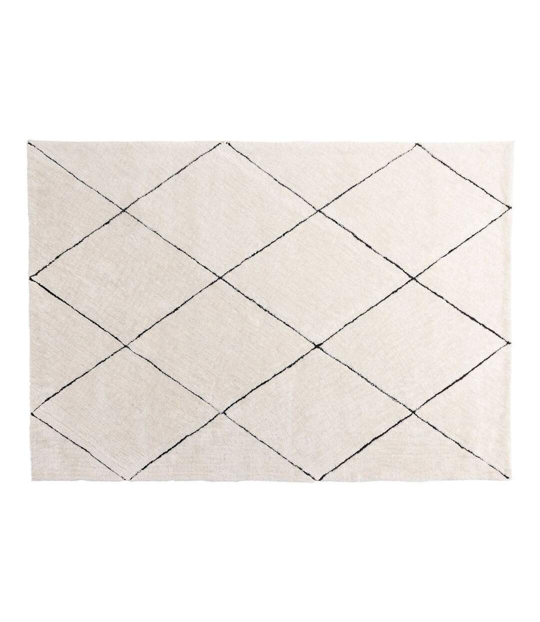 Tapis Déco Shaggy Patrik 160x230cm Blanc-1