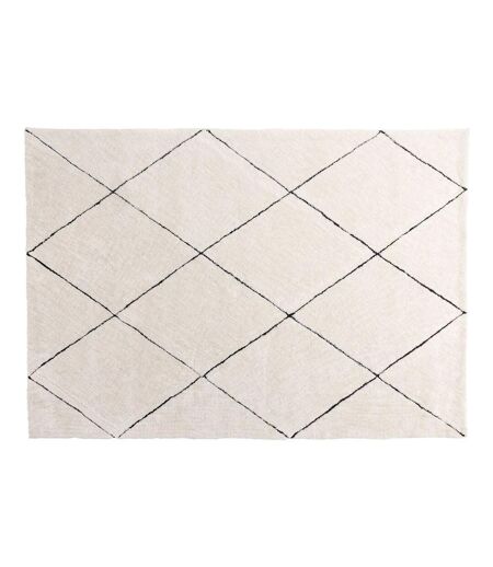 Tapis Déco Shaggy Patrik 160x230cm Blanc