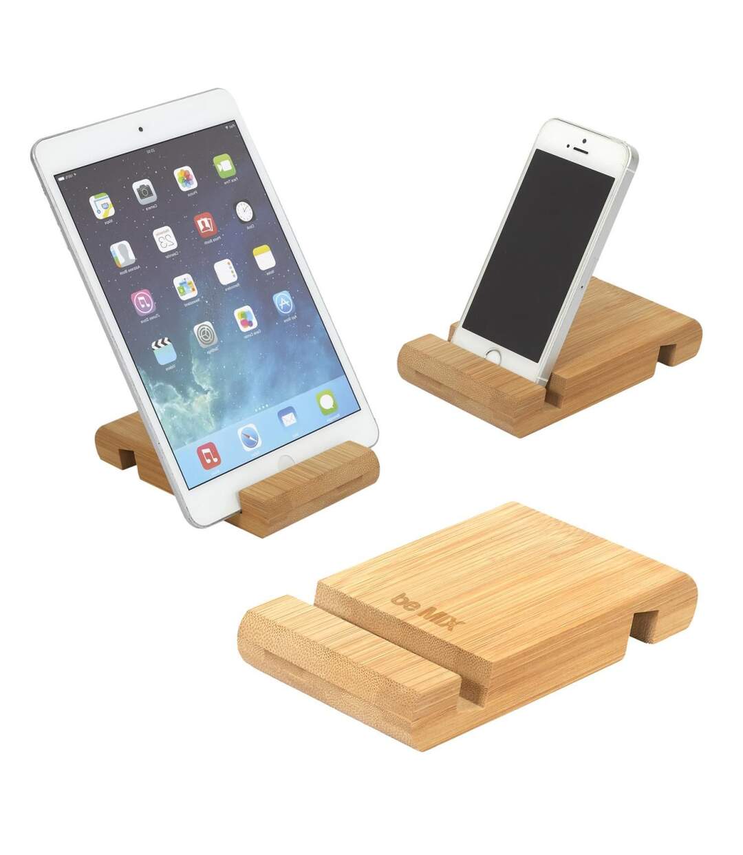 Support Smartphone & Tablette Bois 12cm Naturel-3