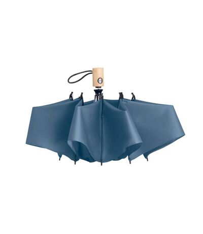 Leeds Bamboo 190t Folding Umbrella One Size Blue MidOcean
