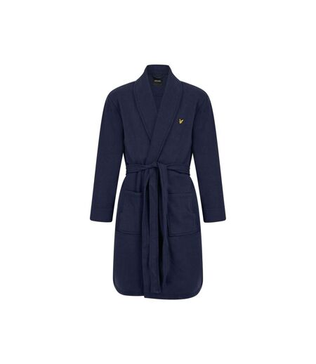 Robe De Chambre Motif/style Logo Brodé Homme Bleu Sombre Lyle & Scott