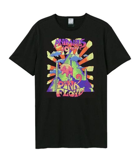 T-shirt Style  Animals Tour Adulte Noir Pink Floyd