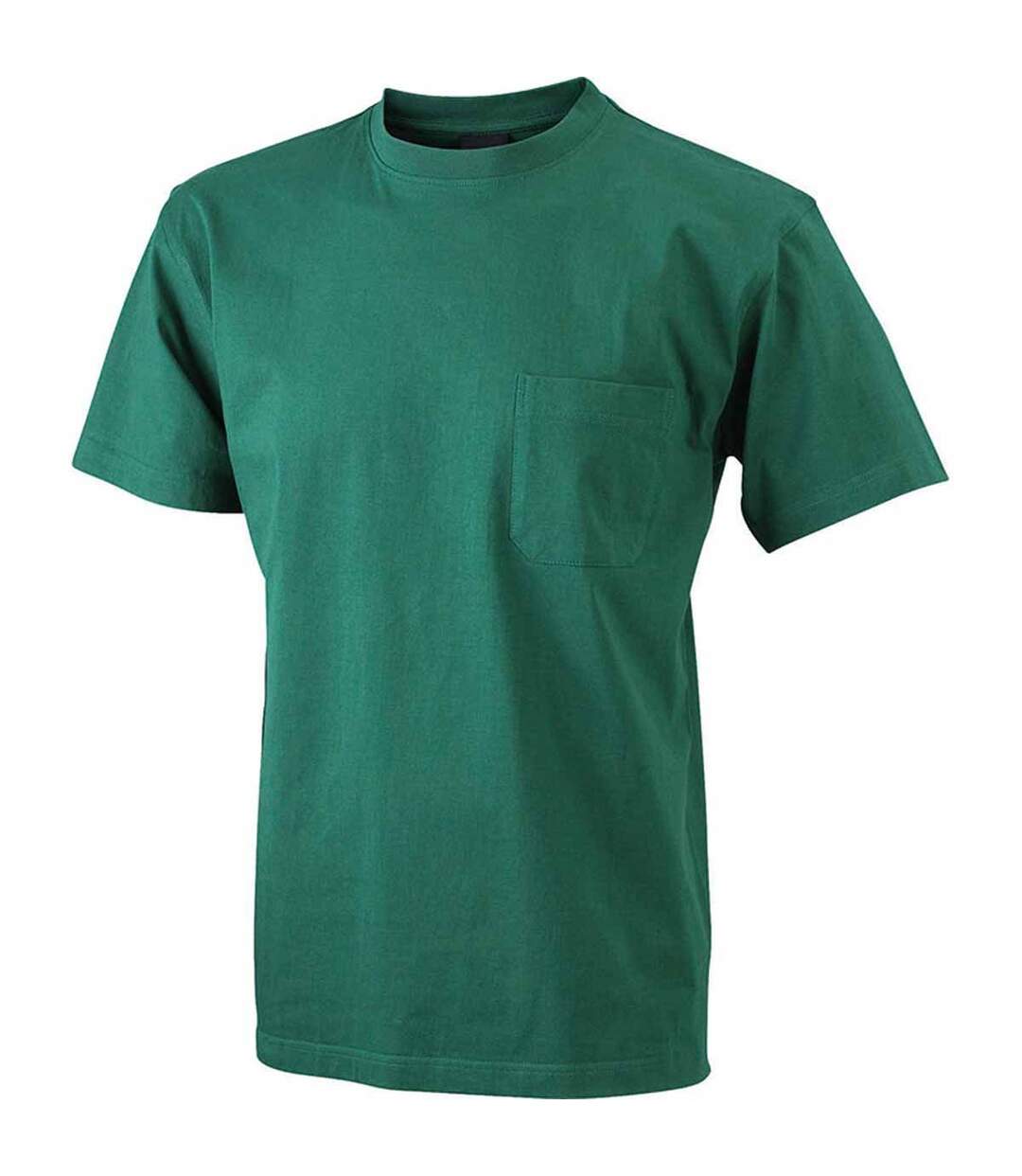 T-shirt homme poche poitrine - JN920 - vert foncé - workwear