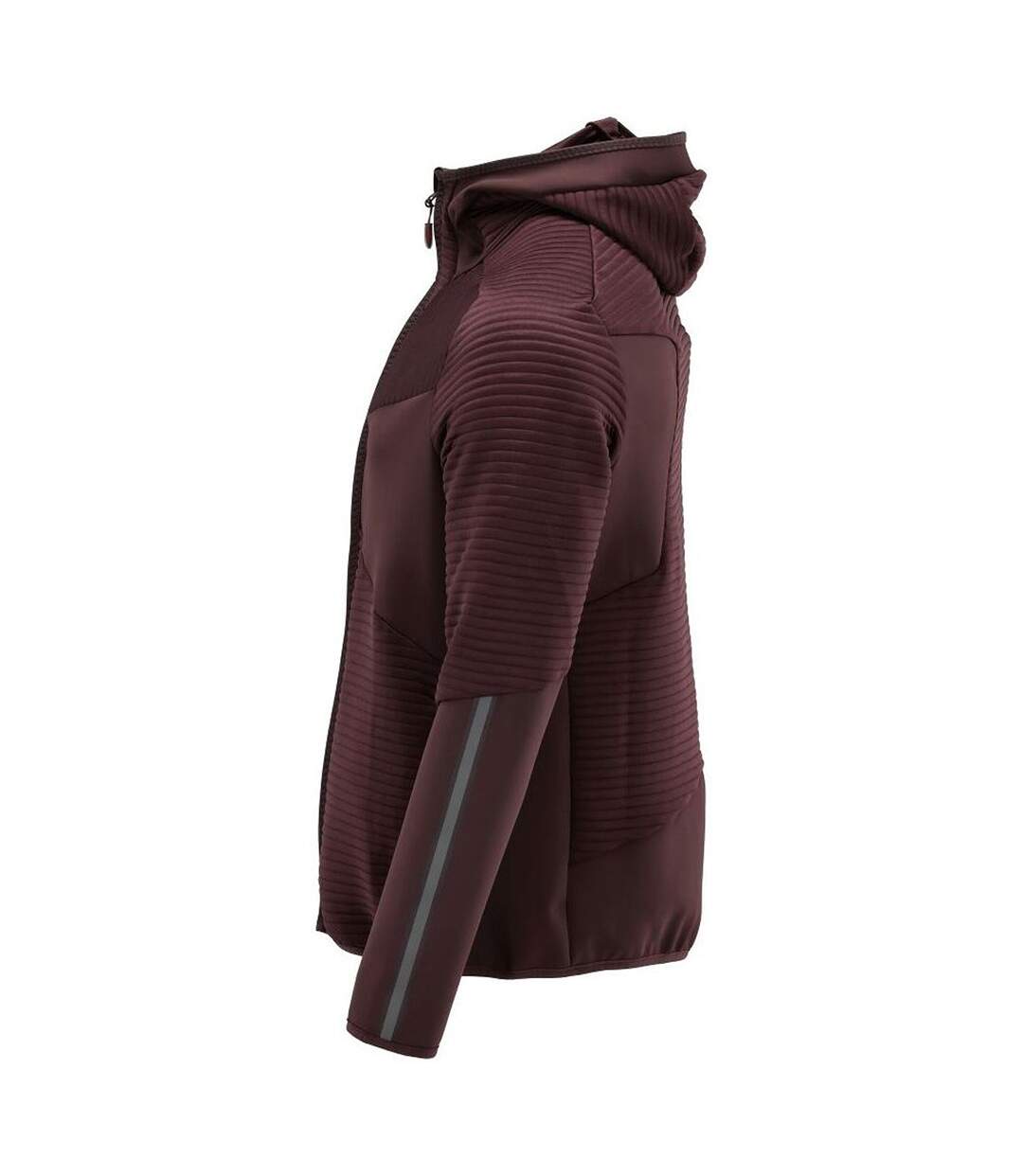 Mens Customised Hooded Fleece Jacket Bordeaux Mascot-4