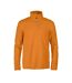 Mens Railwalk Half Zip Fleece Top Orange Printer RED-1
