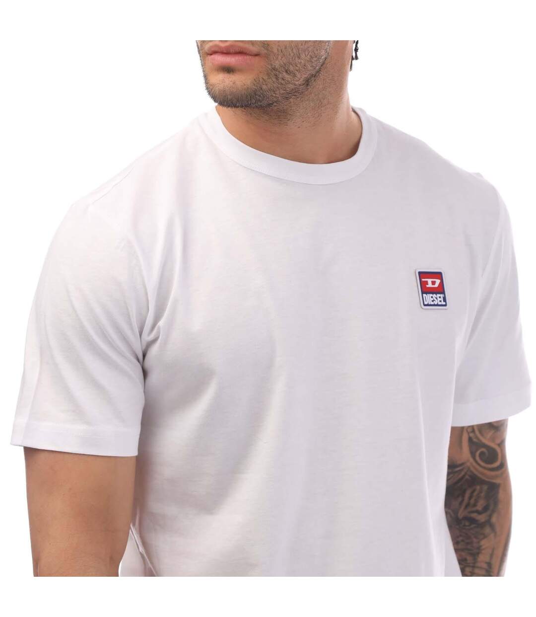 T-shirt T-just Homme Blanc Diesel-4