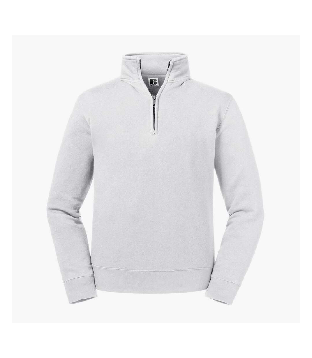 Russell Mens Authentic Zip Neck Sweatshirt (White) - UTPC4069