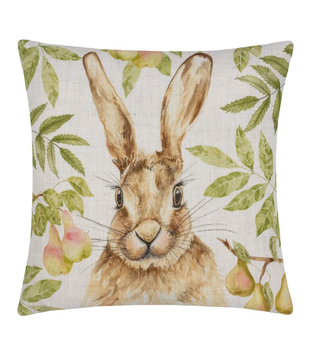 Grove hare cushion cover 43cm x 43cm natural Evans Lichfield-1