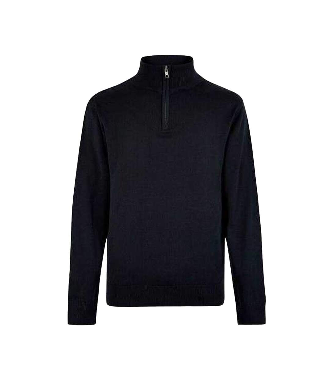 Mens Arundel Quarter Zip Sweater Top Navy Kustom Kit-1