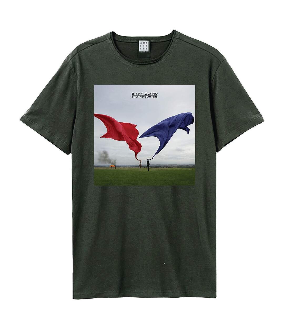 Unisex Adult Only Revolutions Biffy Clyro T-shirt Charcoal Amplified-1