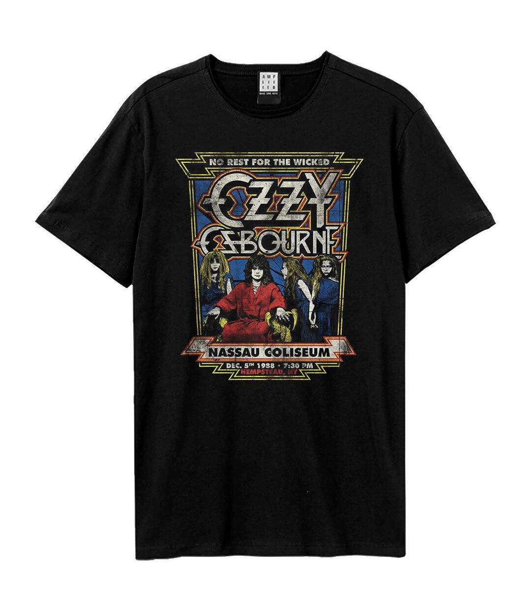 T-shirt No Rest For The Wicked Adulte Noir Amplified-1