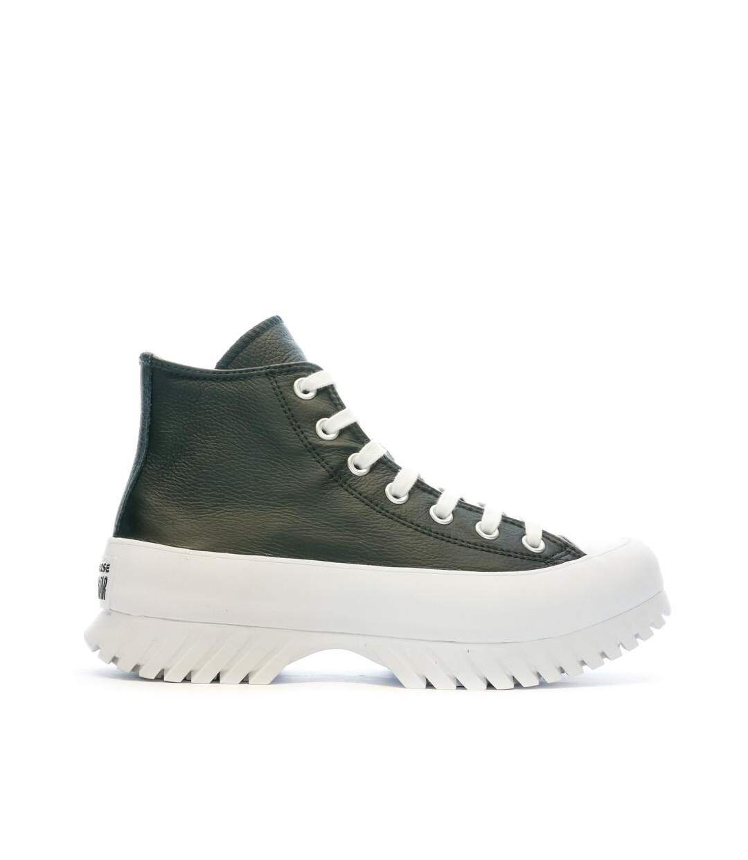 Baskets noir femme converse lugged-2
