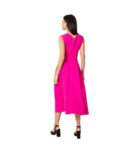 Robe mi-longue femme rose Principles