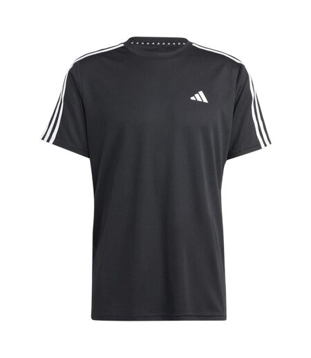T-shirt Entraînement Motif/style 3 Rayures Essentials Homme Noir Blanc Adidas