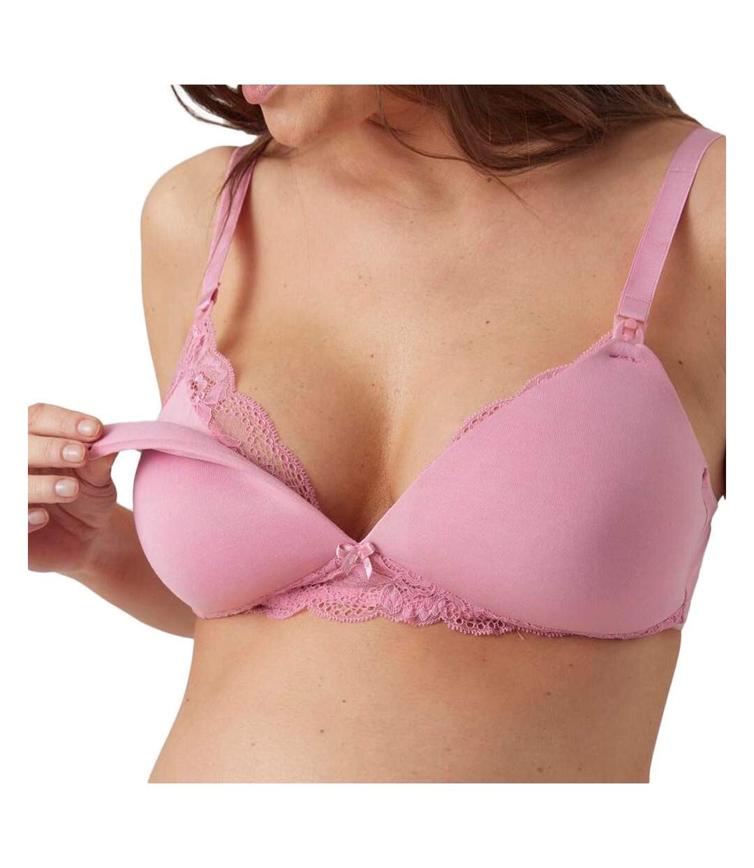 Soutien Gorge d'allaitement 2 en 1 Rose Femme Mamalicious Wamour - L-3