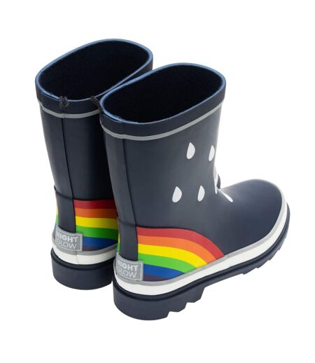 Bottes De Pluie Motif/style Arc-en-ciel Mudplay Enfant Bleu Marine Regatta