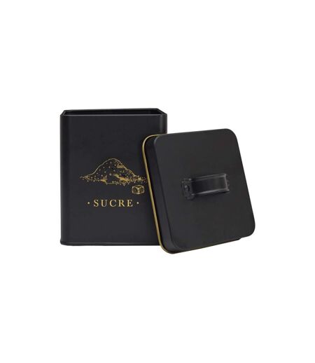 Boîte à Sucre en Métal Lounge 19cm Noir