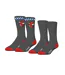 x2 paires de chaussettes rouge/gris freegun la vache qui rit-1
