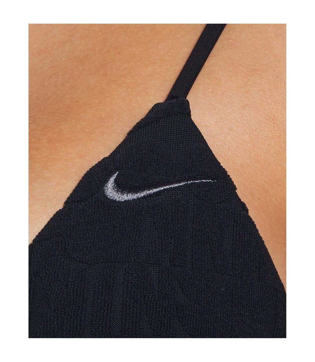 Haut De Maillot De Bain Motif/style Triangle Femme Noir Nike-4
