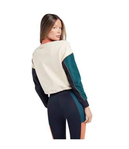 Sweat Femme Crème Red Run