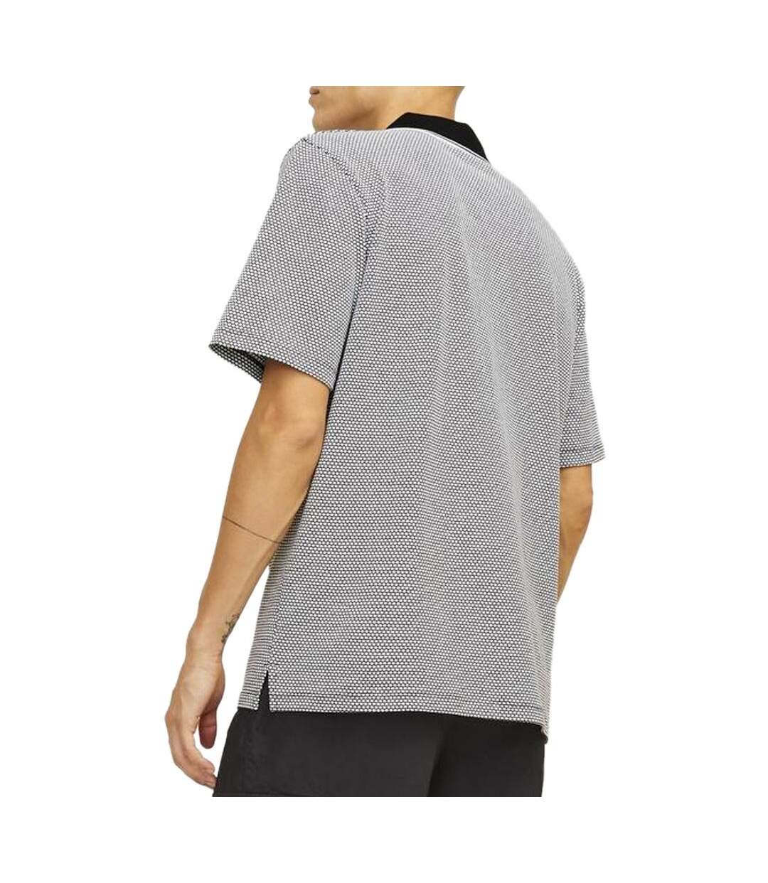 Polo blanc/noir homme jack & jones waylon-2