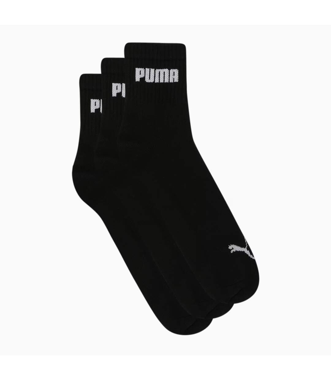 Chaussettes quarter homme noir Puma-2