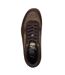 Womens/ladies Bella Donna Feline Recycled Leather Trainers Taupe Chocolate Puma-3