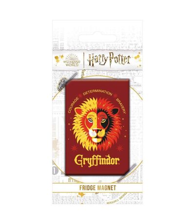 Harry Potter - Aimant de réfrigérateur (Rouge / Jaune) (Taille unique) - UTPM5912