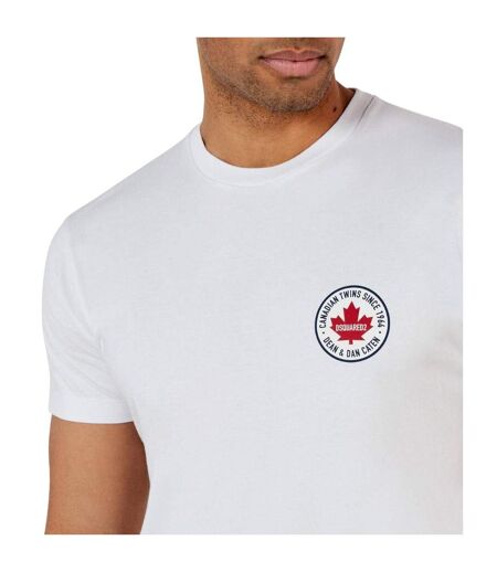 Unisex Adult Cotton Casual T-shirt White DSquared2