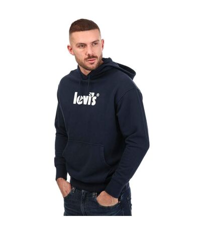 Sweat À Capuche Homme Bleu Foncé Levis