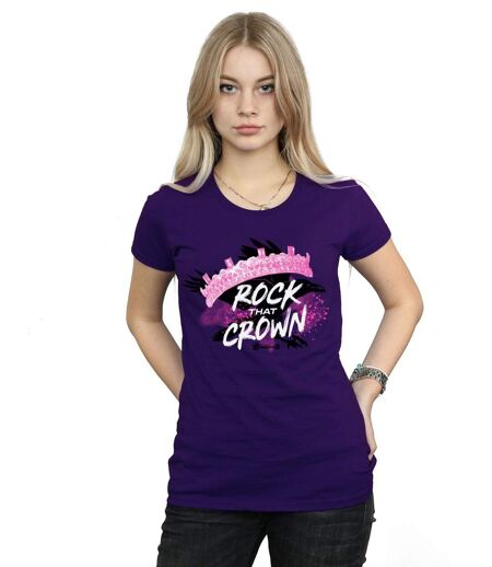 Disney - T-shirt THE DESCENDANTS ROCK THAT CROWN - Femme (Violet) - UTBI17711