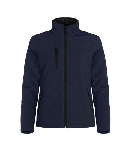 Womens/ladies Padded Soft Shell Jacket Dark Navy Clique