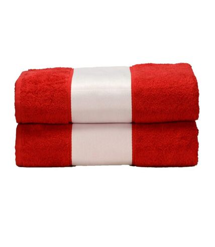 A&R Towels Subli-Me Bath Towel (Fire Red) (One Size)
