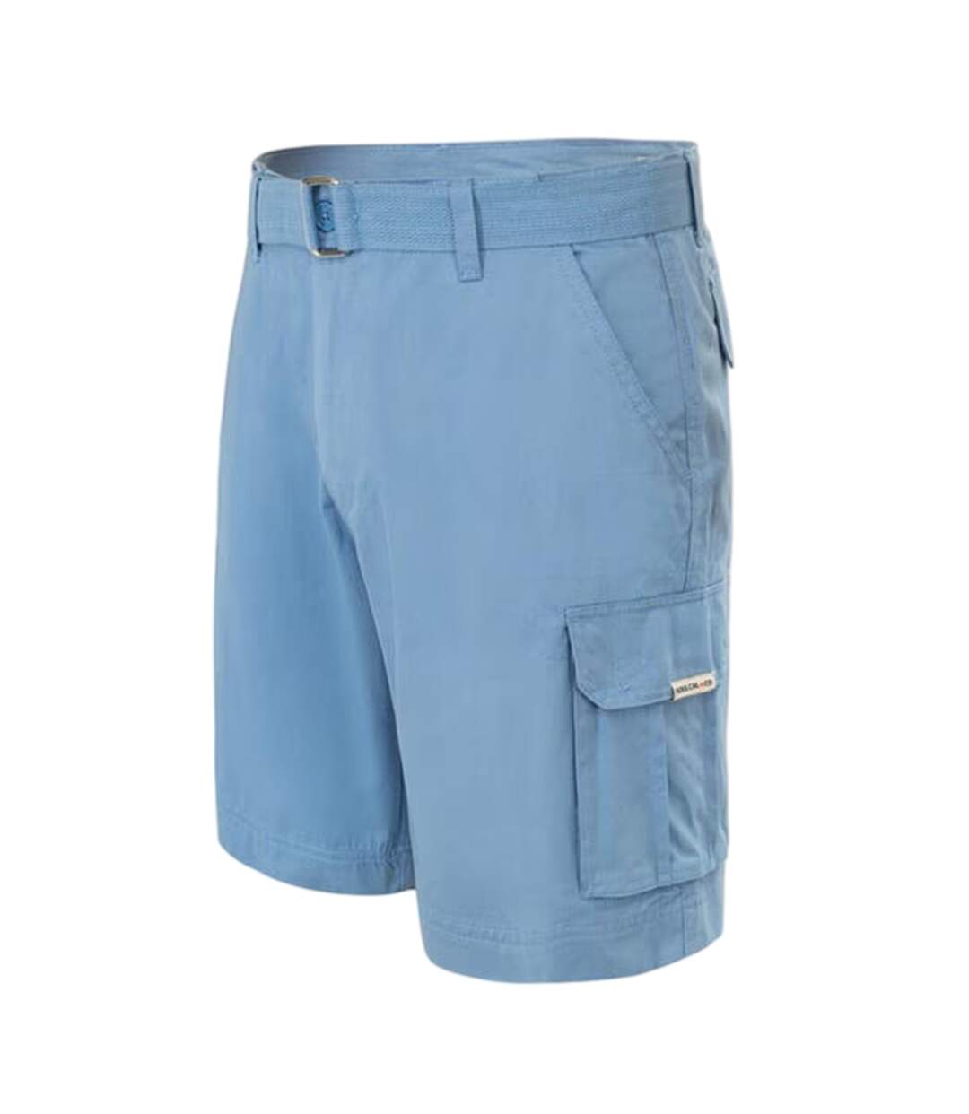 Short À Poches Motif/style Délavé Homme Bleu SoulCal-3