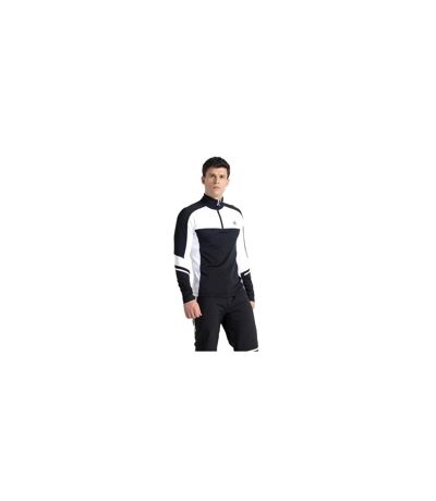 Mens Speed Core Stretch Half Zip Base Layer Top Black White Dare 2B