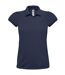 B&C Womens/Ladies Heavymill Cotton Short Sleeve Polo Shirt (Navy)