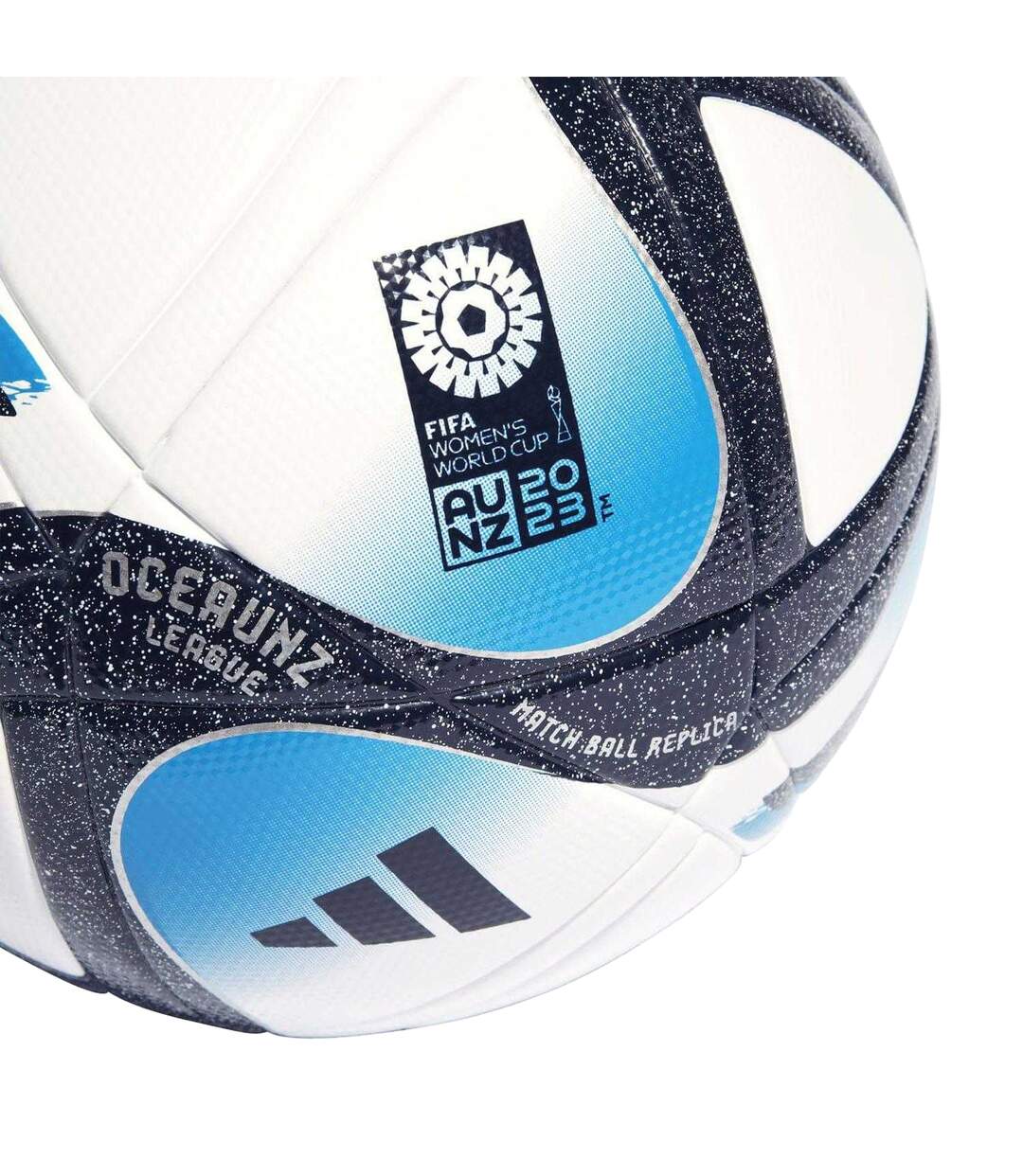 Ballon De Foot Oceaunz Taille 5 Blanc Bleu Adidas-3