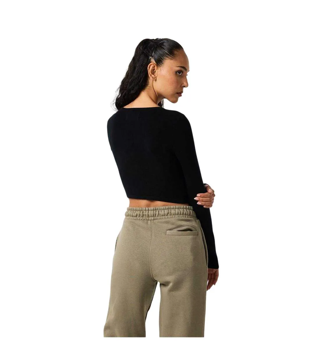 Haut Court Manches Longues Femme Noir Jack Wills-3