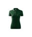Polo Motif/style Uni Femme Vert Forêt Malfini-2