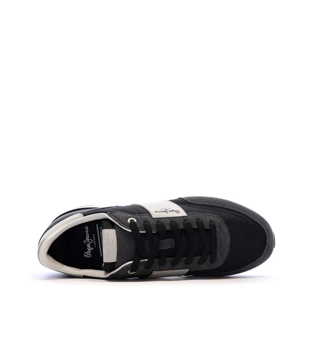Baskets noir homme pepe jeans buster supra-4