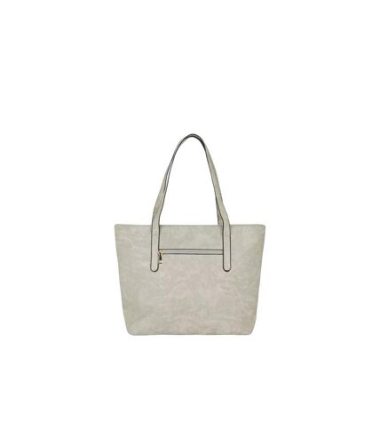 Womens/ladies trish stitched tote bag one size grey Dorothy Perkins