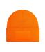 Unisex Adult Patch Beanie Orange Beechfield-1