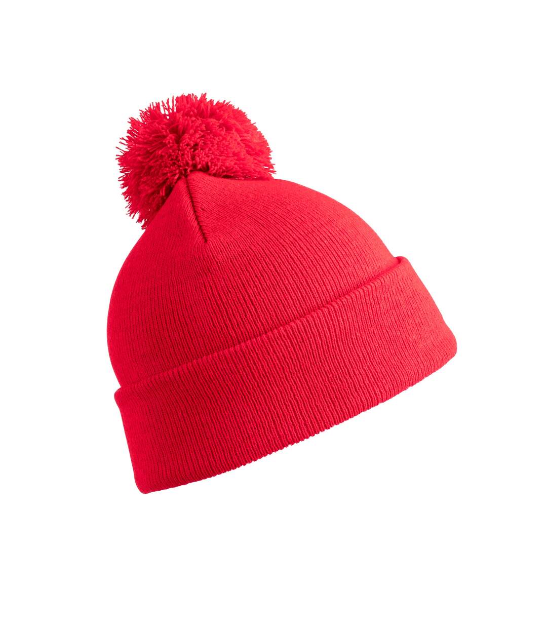 Result Winter Essentials Mens Pom Pom Beanie (Red) - UTRW7248-1