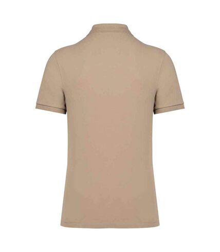 Mens pique polo shirt ivory Native Spirit