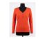 Tee-shirt MAYFLOWER NATALI1 orange à col V boutonné : l'énergie du pur coton-3
