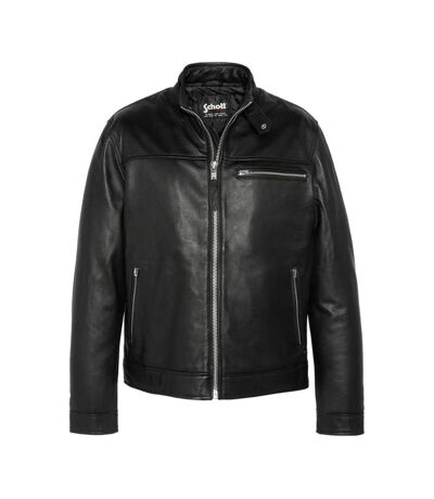 Blouson en cuir noir homme schott william - l